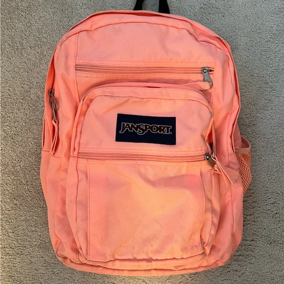 Jansport Bags Coral Jansport Backpack Poshmark